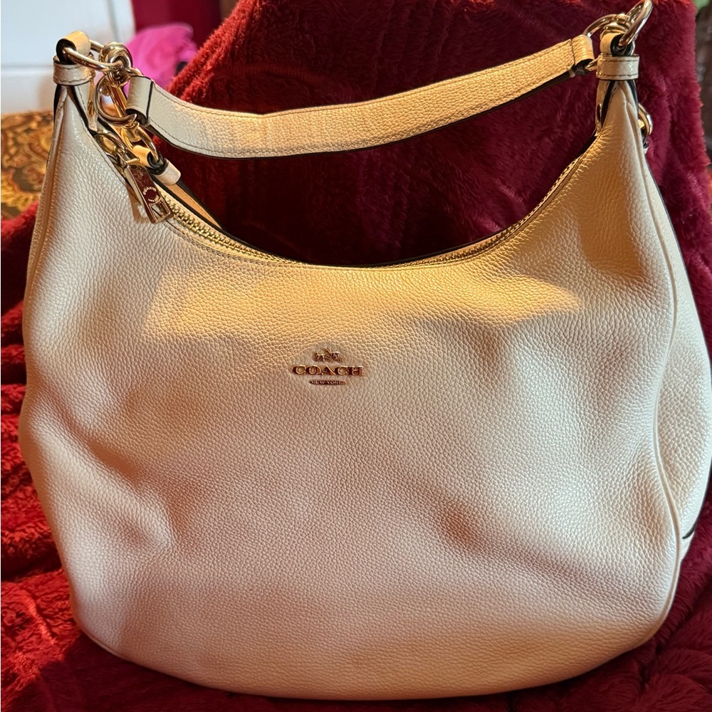 Coach Tan Leather Hobo Bag